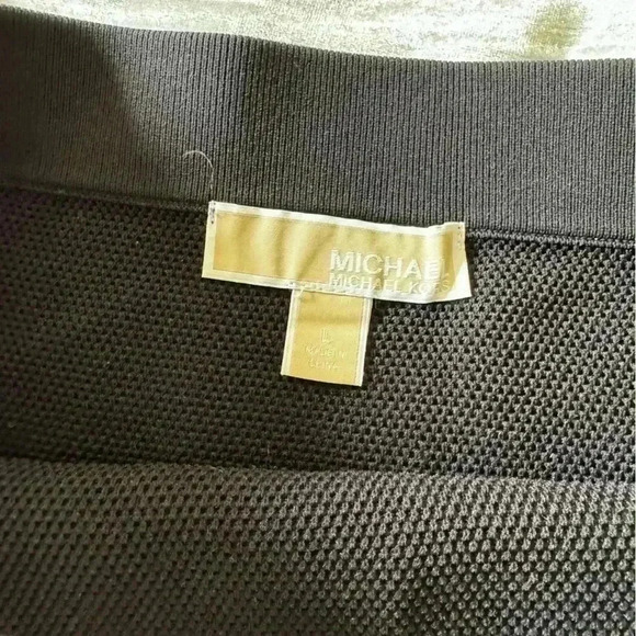 Michael Kors Logo Tape Textured Knit Pencil Skirt - Picture 5 of 9